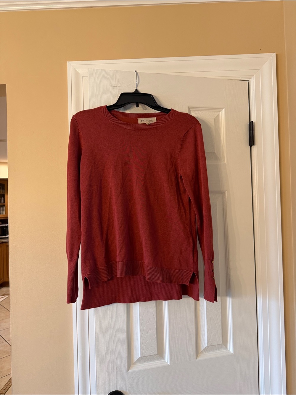 Philosophy Republic Clothing Coral Crewneck Sweater
